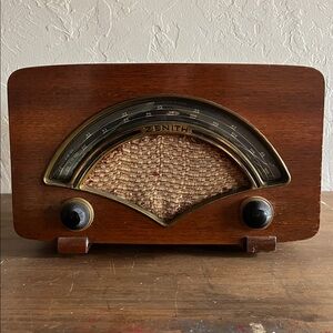 📻 ZENITH 1946 Ray & Charles Eames Vintage 8H034 Wooden Tabletop FM/AM Radio📻